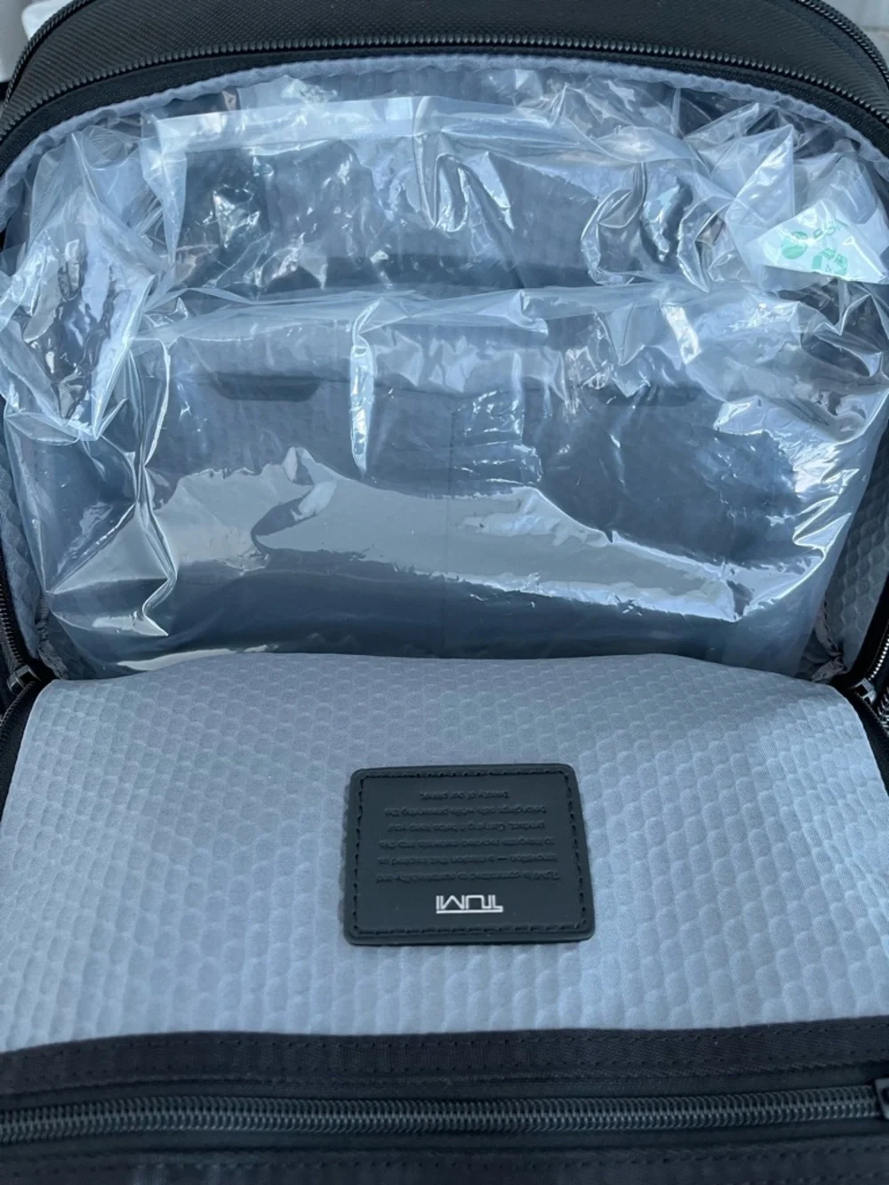 Tumi Alpha Bravo Black Men's Backpack with Front Zip Pocket (New- never used)